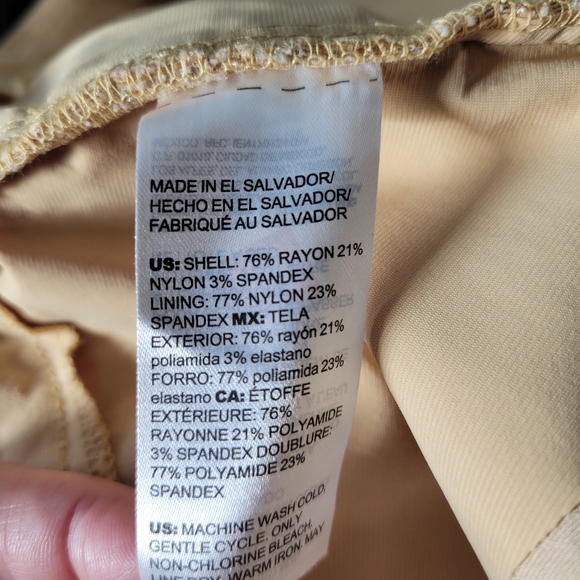 Chicos Bridgitte slim Ankle Pant Khaki Slimming Panel Stretch Fabric Size 20 - Picture 9 of 11